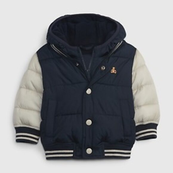 Baby Gap Varsity Puffer Jacket 18-24 Months - Picture 1 of 7